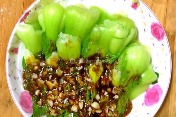 浇汁油菜