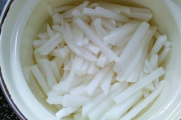 凉拌萝卜丝的做法图解4