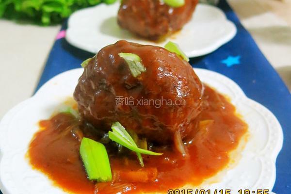 红烧狮子头的做法图解10