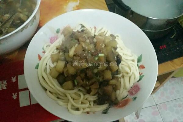 茄丁土豆鸡蛋面的做法图解17