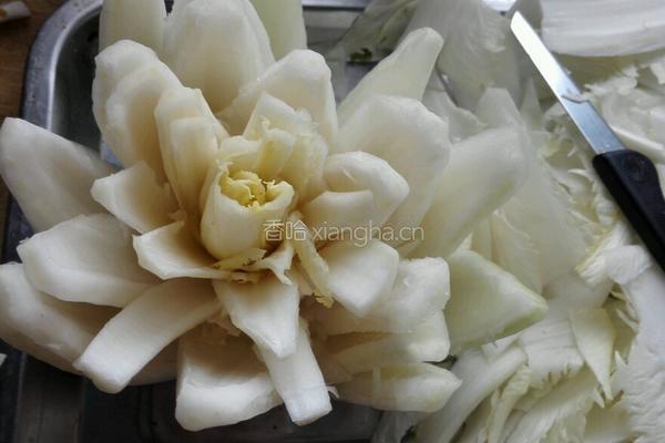 莲花白菜的做法图解3