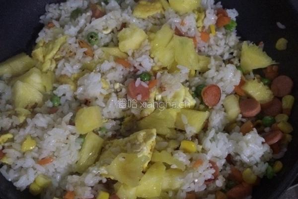 菠萝炒饭的做法图解10