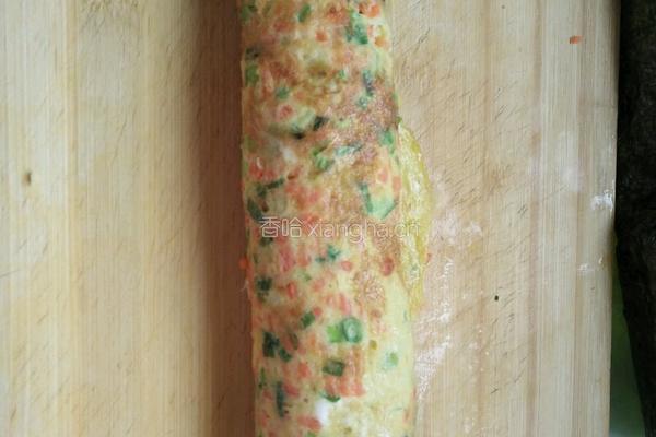 海苔蔬菜鸡蛋饼的做法图解6