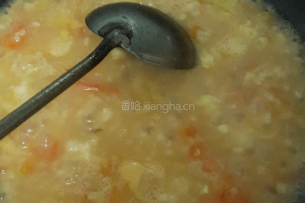 番茄鸡蛋疙瘩汤的做法图解8