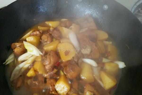 土豆炖鸡腿的做法图解5