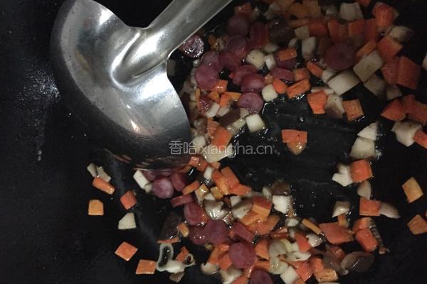 香菇炒饭的做法图解4