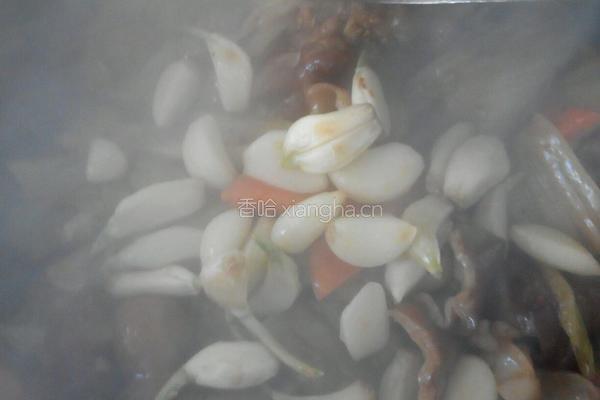 子蒜酸菜烧肥肠的做法图解20