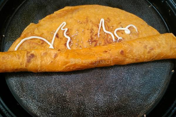 胡萝卜鸡蛋卷饼的做法图解6
