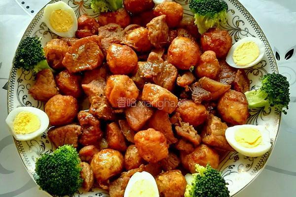 老虎瞪眼（鹌鹑蛋炖肉）的做法图解7
