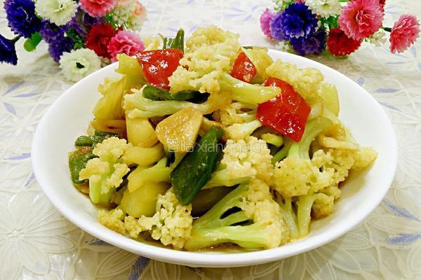 干煸菜花的做法图解9