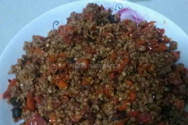 鲜辣椒肉酱的做法图解8