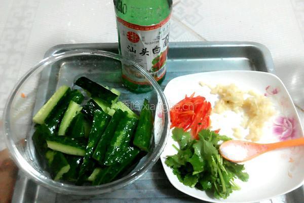 凉拌青瓜的做法图解4