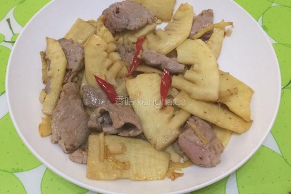 冬笋炒肉片