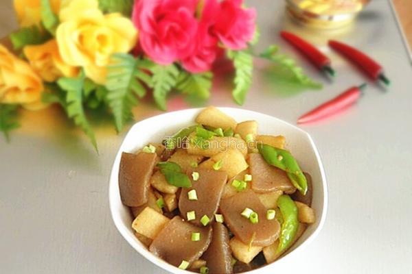 魔竽豆腐炒山药