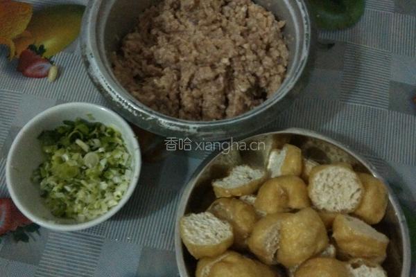 酿油豆腐的做法图解1