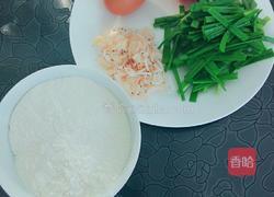 韭香虾仁鸡蛋饼的做法图解1