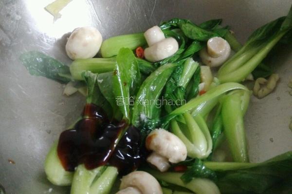 白菜耗蘑菇的做法图解6