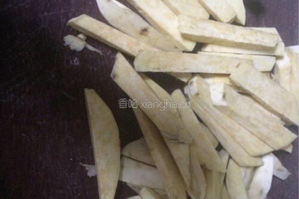 红薯炒虾的做法图解1