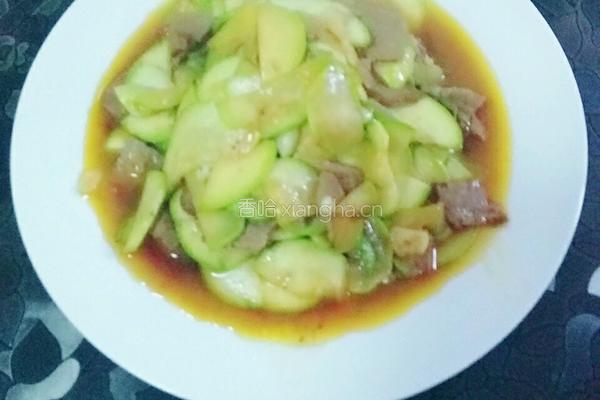 西葫芦炒牛肉的做法图解7