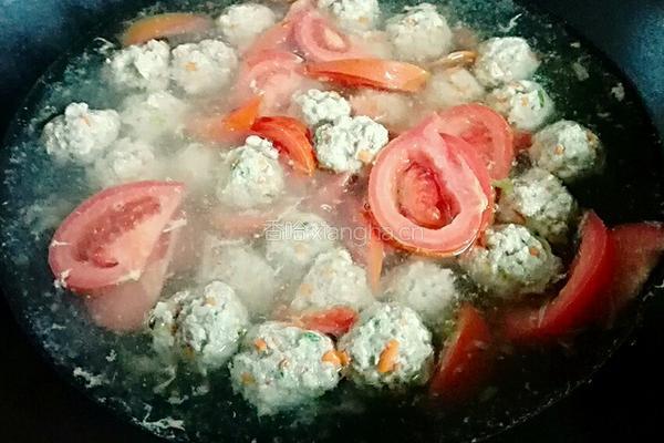 肉圆番茄汤（团圆）的做法图解6
