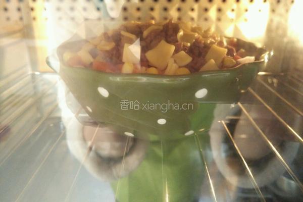 芝士肉末焗什蔬的做法图解9