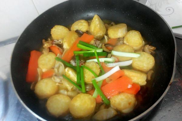 香菇焖口袋豆腐的做法图解6