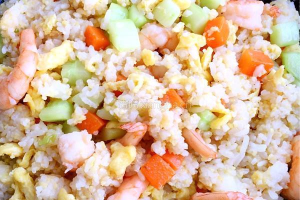 虾仁炒饭的做法图解5