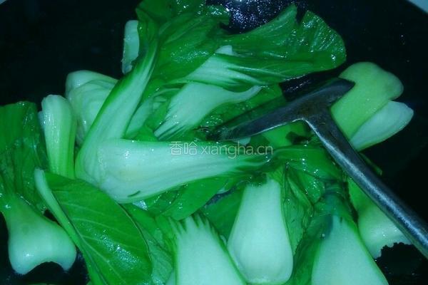  香菇耗油上海青的做法图解1