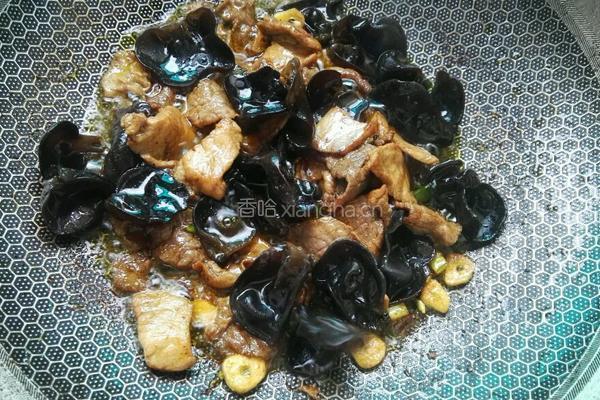 青椒木耳炒肉片的做法图解6
