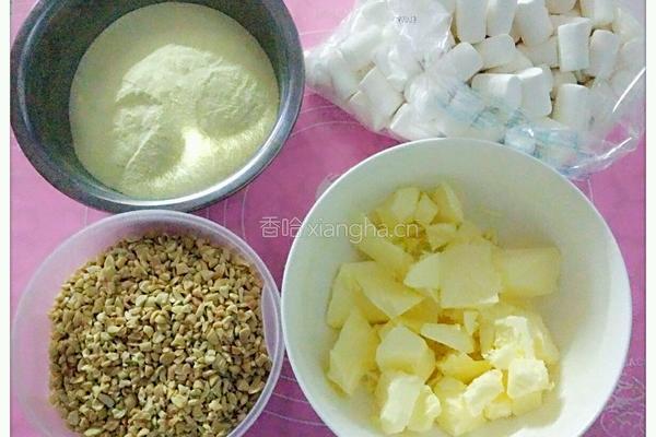 手工牛轧糖的做法图解1