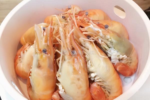 白灼大头虾的做法图解6