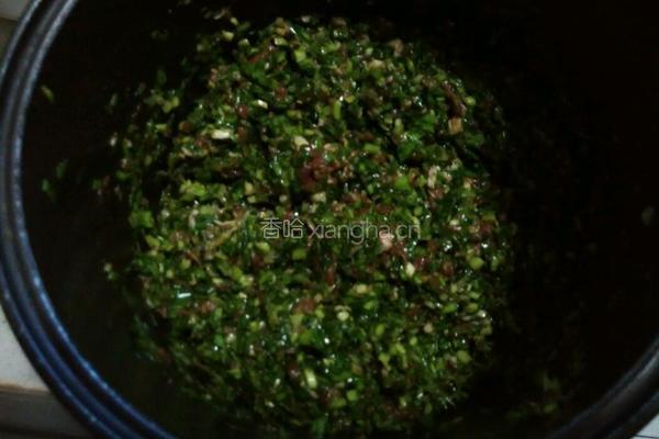 烧麦（韭菜肉）的做法图解4
