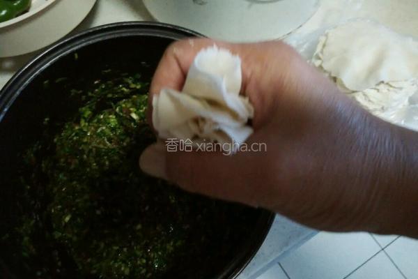 烧麦（韭菜肉）的做法图解6