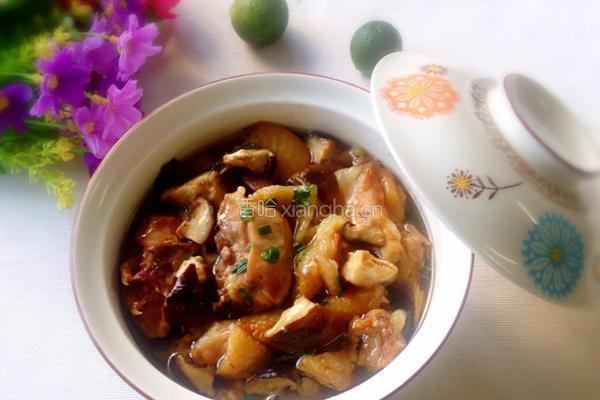冬菇蒸鸡的做法图解5