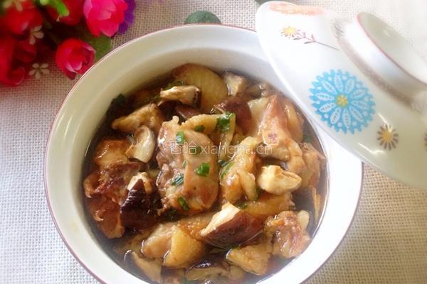 冬菇蒸鸡的做法图解6