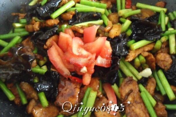 肉炒蒜苔木耳的做法图解9