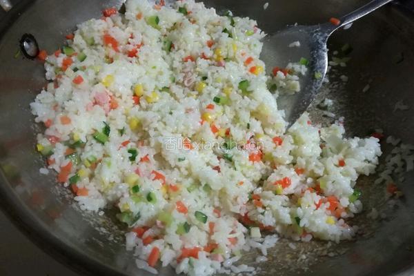 花式炒饭的做法图解6