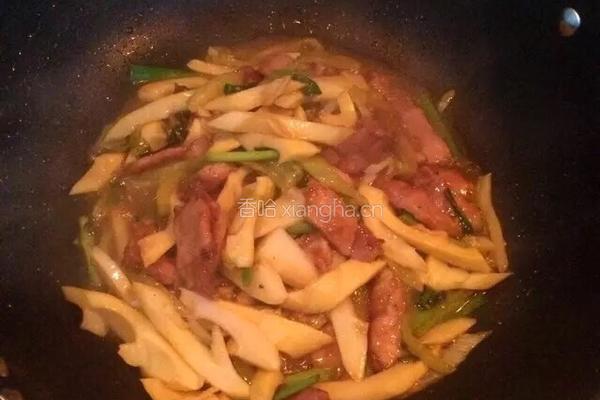 竹笋炒肉的做法图解7