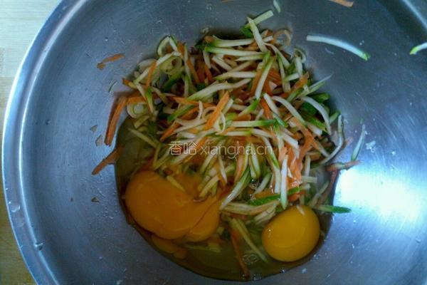 蔬菜饼的做法图解2