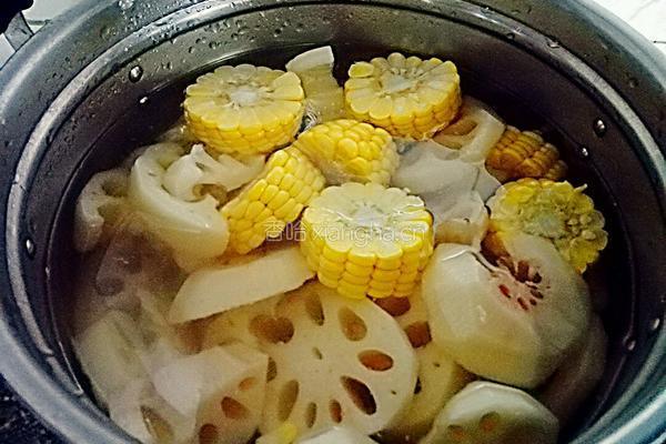 胡萝卜莲藕猪骨汤的做法图解7