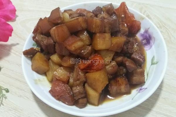 红烧肉炖山药的做法图解7