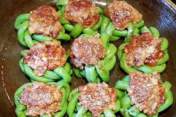 团团圆圆（豇豆酿肉）的做法图解11