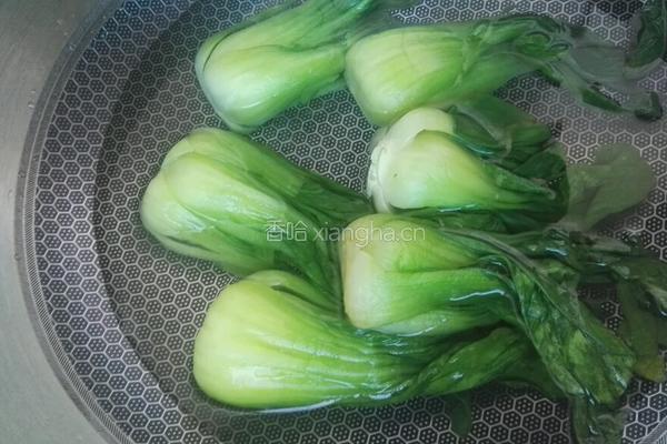 耗油香菇炒油菜的做法图解1