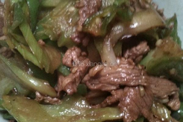 西芹炒肉。的做法图解4