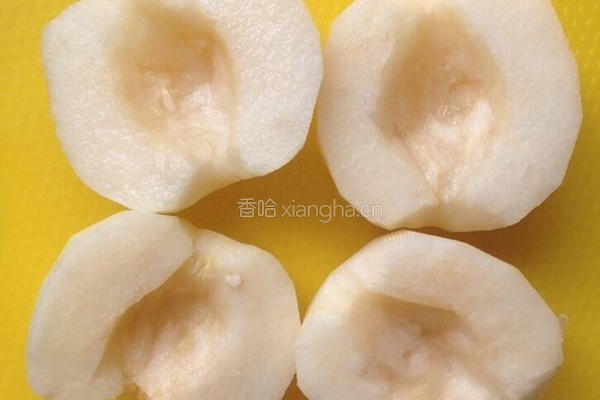 红酒烩梨的做法图解2