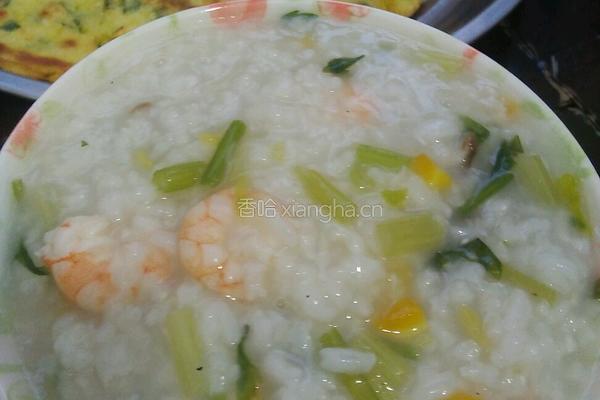 芹菜虾仁粥的做法图解6