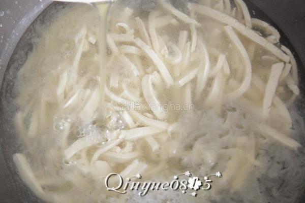银丝豆腐蛋花羹的做法图解5