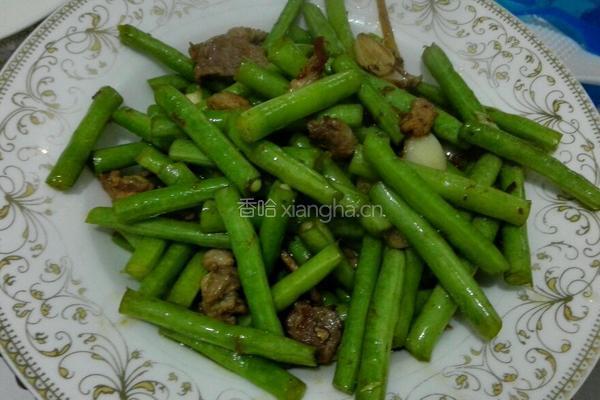 豆角炒肉的做法图解4
