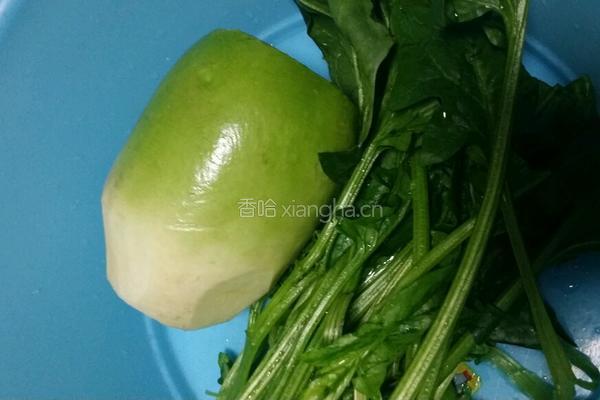 青罗卜菠菜鸡蛋煎饼的做法图解1