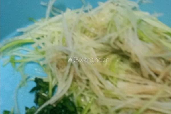 青罗卜菠菜鸡蛋煎饼的做法图解2